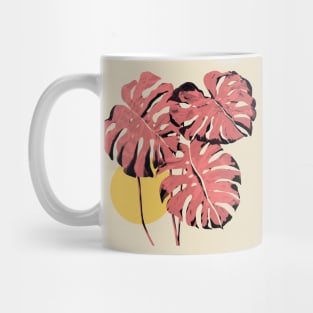 Flamingo Monstera Mug